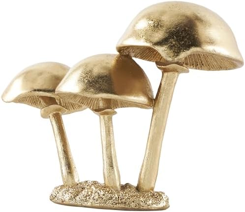 Deco 79 Gold Mushroom Decorative Sculpture
