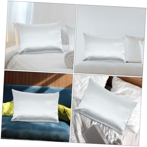 PRETYZOOM Cooling Zippered Satin Pillow Covers 2-Pack 1