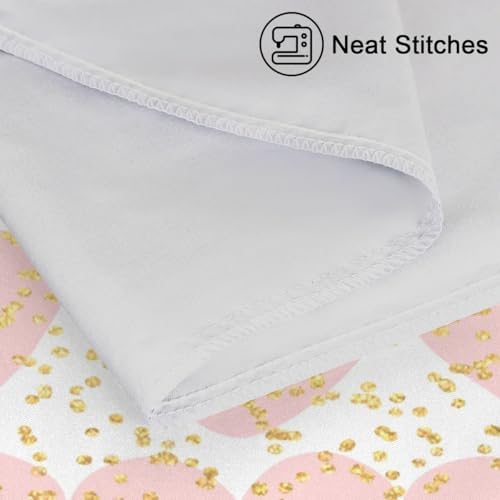 Unique Heart Print Pillow Covers - Soft Silk Pillowcases with Zipper Closure