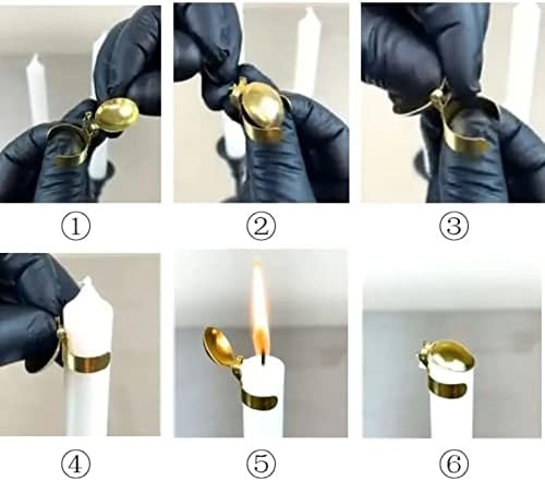 Horoper Candle Snuffer Clip On Kit 4 Pcs Gold