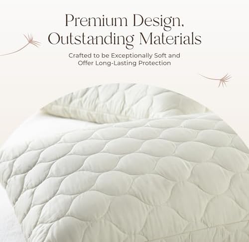 Organic Cotton Pillow Protector - 2 Pack King Size
