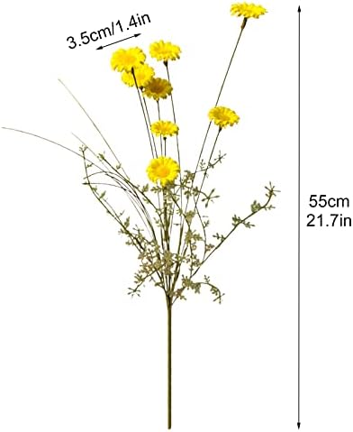 6PCS Artificial Daisy Flowers for Home Decor White