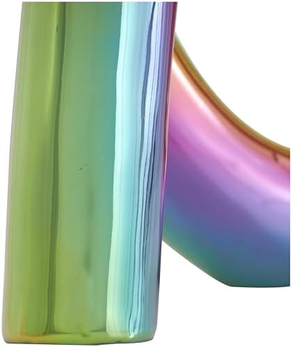 Deco 79 Rainbow Shimmer Ceramic Statue