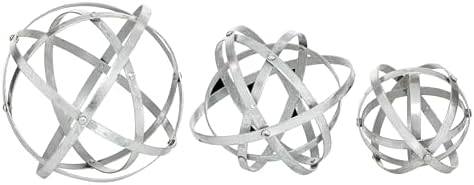 Deco 79 Modern Metal Sculpture Set of 3 6 8 10