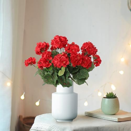 Dremisland 3 Pack Artificial Geranium Flowers
