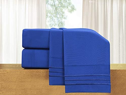 Elegant Comfort Luxury 5-Piece Bed Sheet Set - Royal Blue