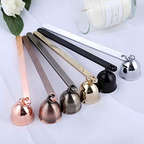 MUXSAM Candle Snuffer Bell-Shaped Stainless Steel Wick Extinguisher