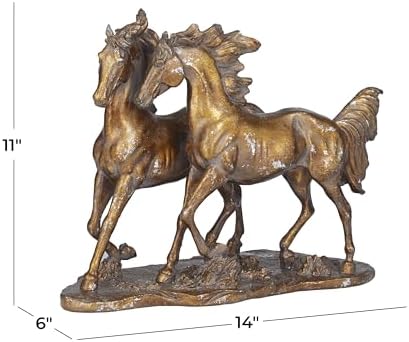 Deco 79 Bronze Polystone Horse Statue
