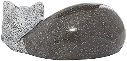 Deco 79 Polystone Cat Garden Sculpture 15 x 9 x 7 Gray