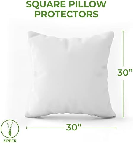 Hudson Comfort 30x30 Pillow Protector 2 Pack