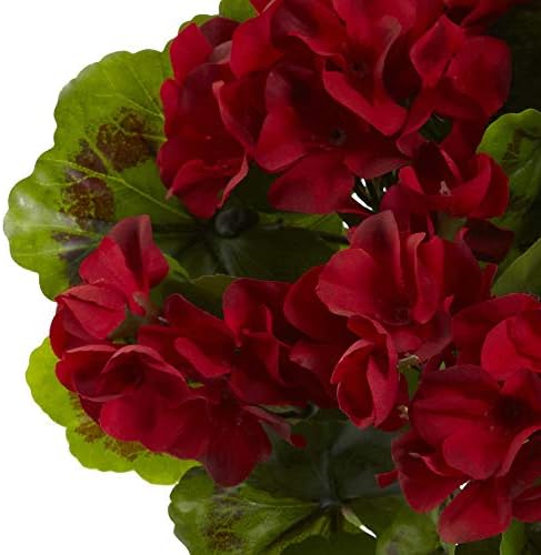 Nearly Natural Geranium Artificial Bush Set of 4