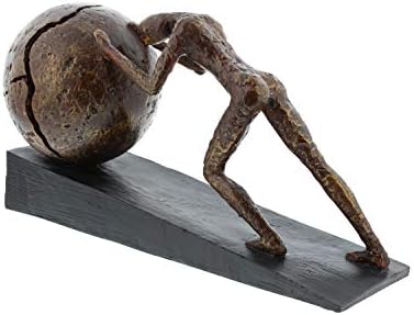 Deco 79 Polystone Sculpture Home Decor Statue with Ball