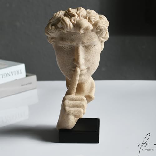 KalyZrts Sandstone Resin Thinker Style Abstract Sculpture
