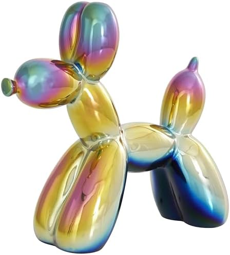 Deco 79 Ceramic Dog Balloon Sculpture Set of 2