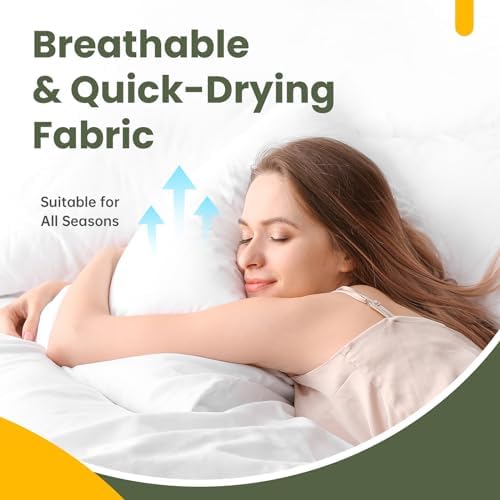 Fairpeak Waterproof Pillow Protector 4 Pack King Size with Zipper