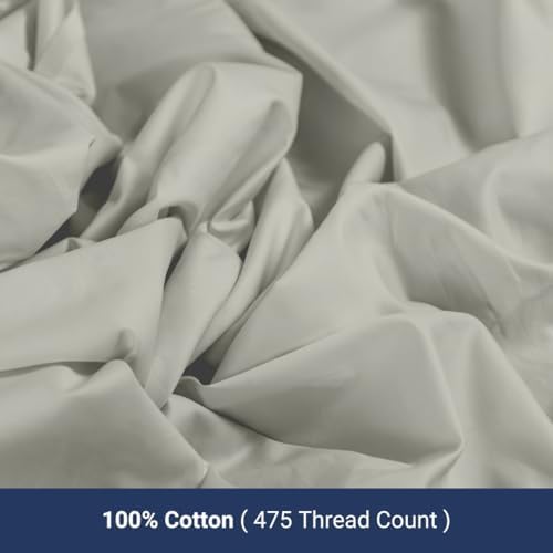Westbrooke Cotton Pillow Cases Set of 2 Light Grey Standard