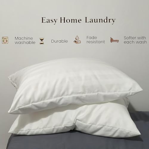 LEISUREWEEK Queen Pillow Cases 6 Pack - Soft Durable Zippered