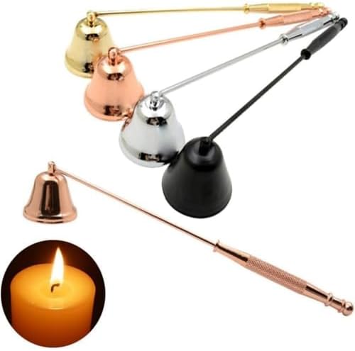 TypoGrove Gold-Finish Candle Snuffer - Safe Elegant Flame Extinguisher