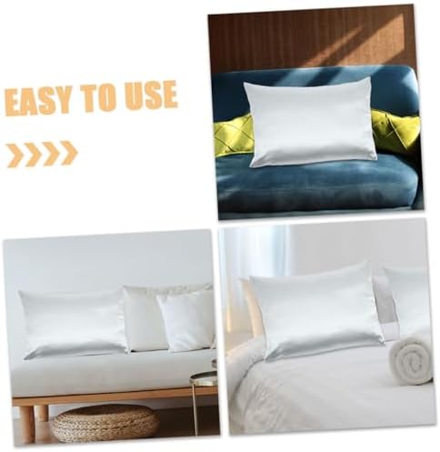 PRETYZOOM Cooling Zippered Satin Pillow Covers 2-Pack 1