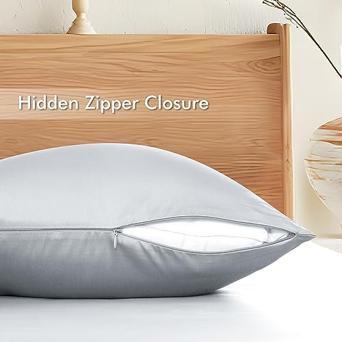 ShunjieHome 2 Pack Bamboo Viscose Pillow Protectors