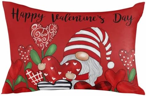 Waterproof Pillow Protector 2 Pack with Red Love Flowers Design