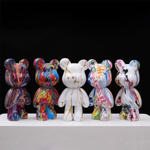 Coniuty Resin Bear Statue - Cute Home Decor Sculpture