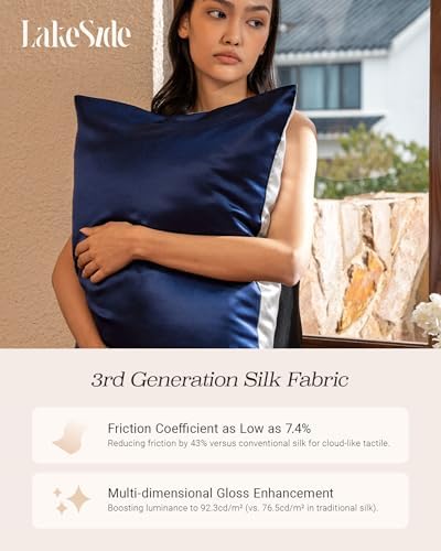 Oriental Lakeside 22 Momme Mulberry Silk Pillowcase - Envelope Closure 1