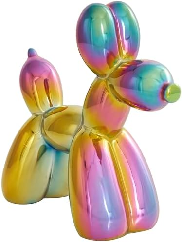 Deco 79 Ceramic Dog Balloon Sculpture Set of 2