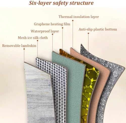 Dalumian Graphene Heated Rug with Waterproof Soft Plush