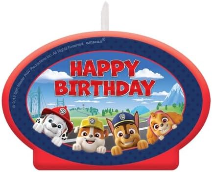 Paw Patrol Multicolor Birthday Candle 45