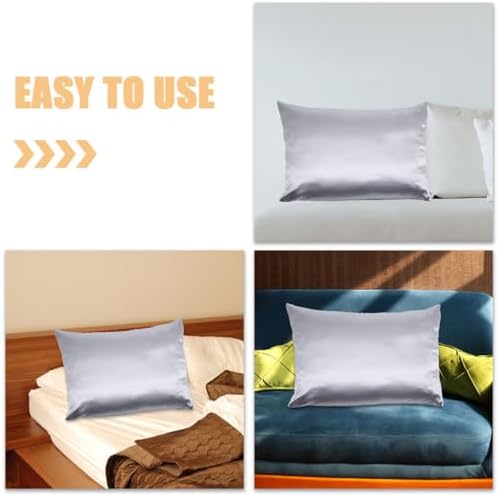 Cabilock Cooling Silk Pillow Covers with Zipper for Standard Size