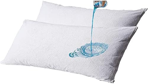US Comfort Zone Terry Cotton Waterproof Pillow Protector Cover 20x56 Inch