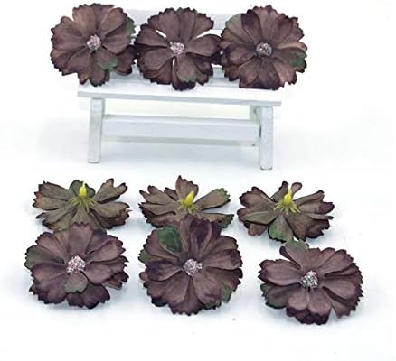 HANRUO 50 pcs Daisy Artificial Flower Head Decoration