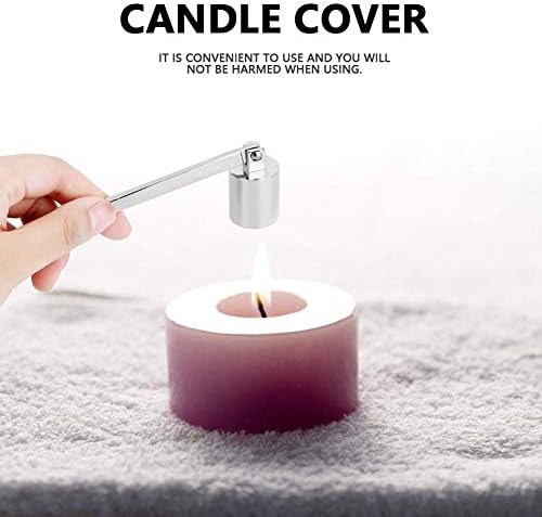 Walfront Stainless Steel Candle Snuffer Tool Hook Silver 1