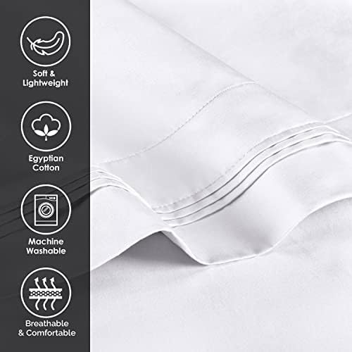 Superior 1000 Thread Count Egyptian Cotton Pillowcase Set - King Light Blue