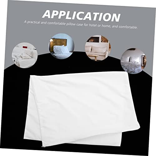 2Pcs Pillow Covers with Zipper Comfortable Pillow Protectors