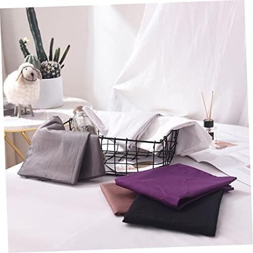 Amosfun 2-Pack Dark Grey Solid Cotton Pillow Covers
