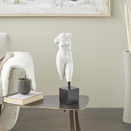 Deco 79 Polystone People Statue with Black Base 1