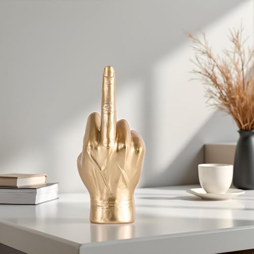 Classic Gold Gesture Sculpture for Home Decor