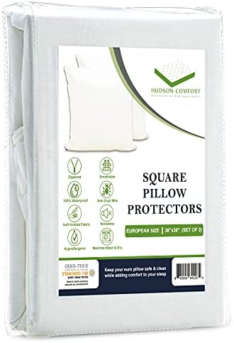 Hudson Comfort 30x30 Pillow Protector 2 Pack
