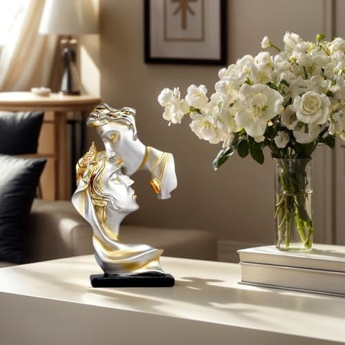 Kissing Lover Statue for Home Decor and Romantic Gifts