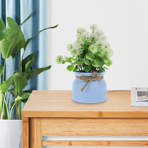 Amosfun Artificial Dandelion Flowers Faux Potted Plants