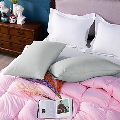EmpireBed Queen Oversize Pillowcase Pack of 2 - 100 Cotton Envelope Closure