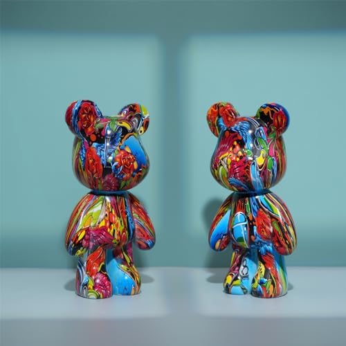 Coniuty Resin Bear Statue - Cute Home Decor Sculpture