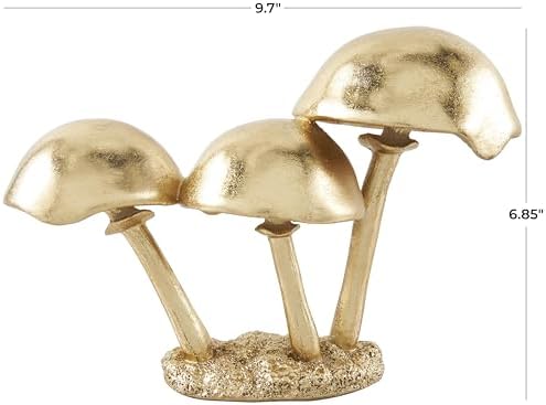 Deco 79 Gold Mushroom Decorative Sculpture