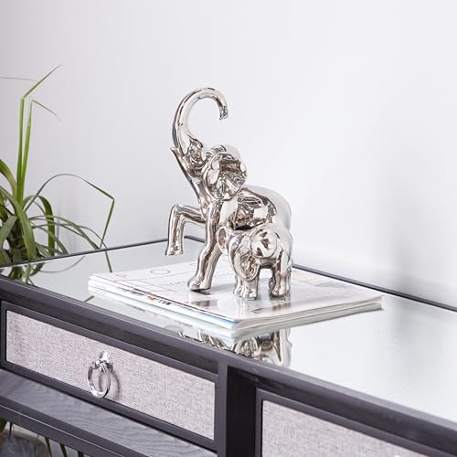 Deco 79 Silver Elephant Home Decor Statue