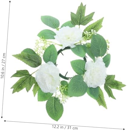 Alipis Pink Artificial Flower Garland Candle Holder