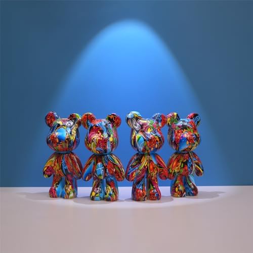 Coniuty Resin Bear Statue - Cute Home Decor Sculpture