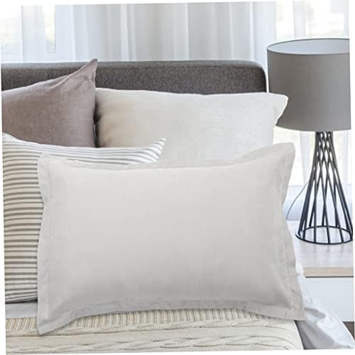 Luxshiny Solid Grey Pillowcase Set 2 Pieces 1