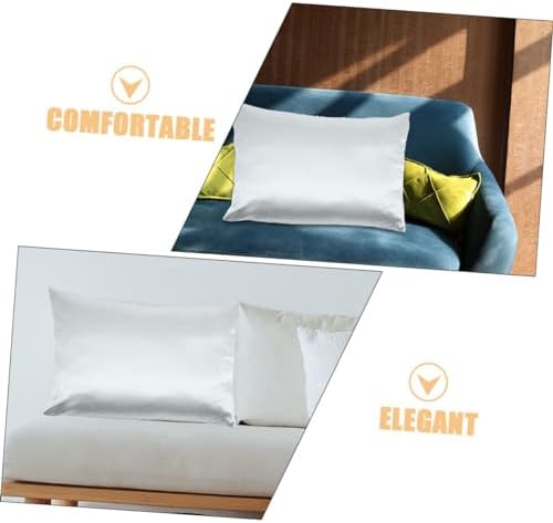 PRETYZOOM Cooling Zippered Satin Pillow Covers 2-Pack 1